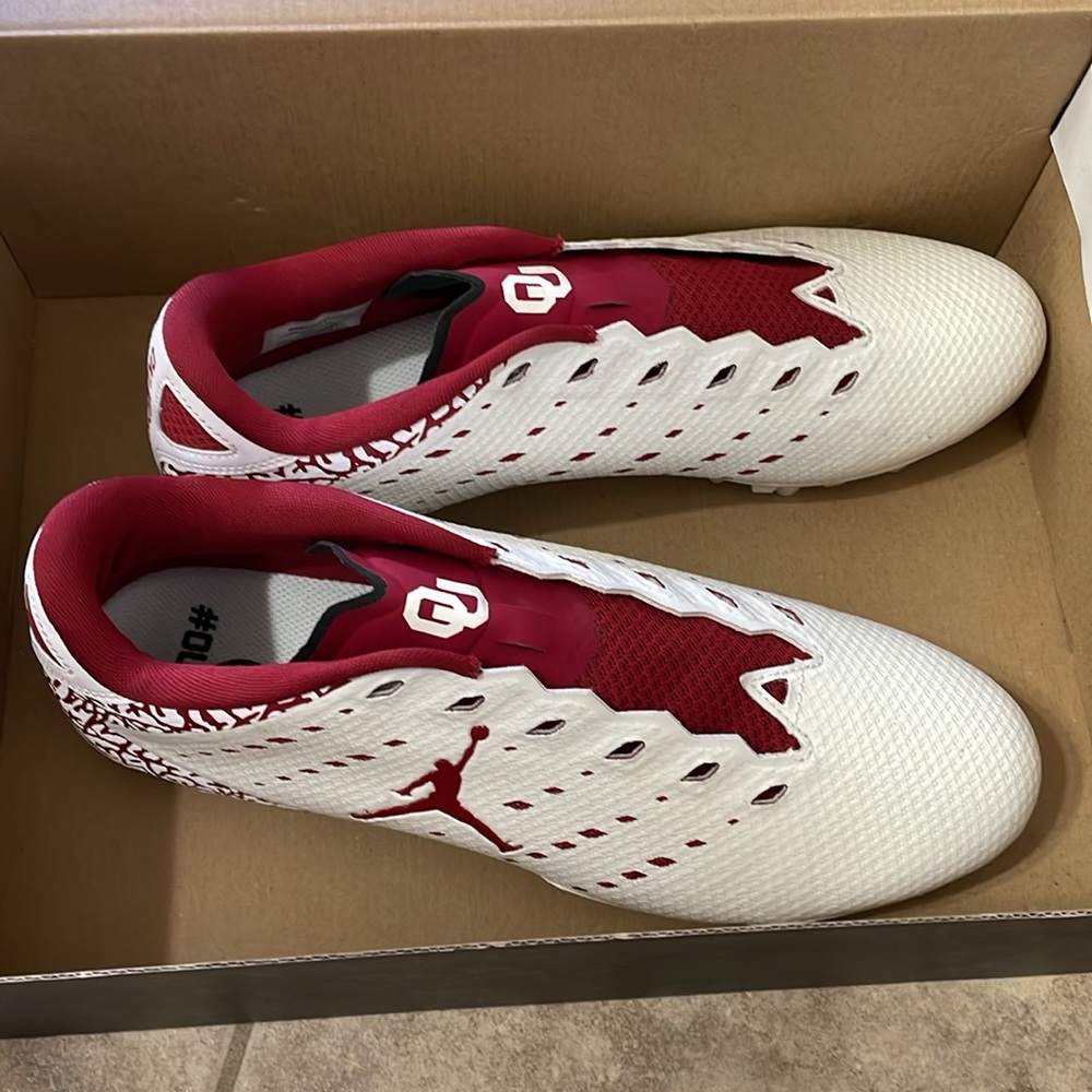 OU Player Issue Jordan Football Cleats